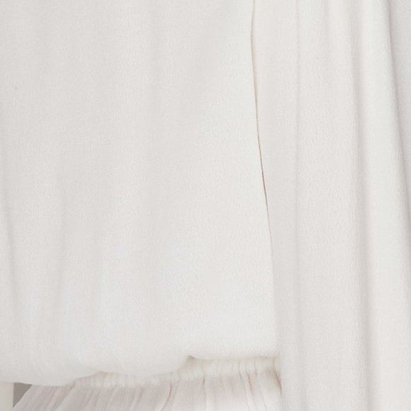 DOWN TO BUSINESS V-Neck Blouse - Off white - Picture 8 of 9